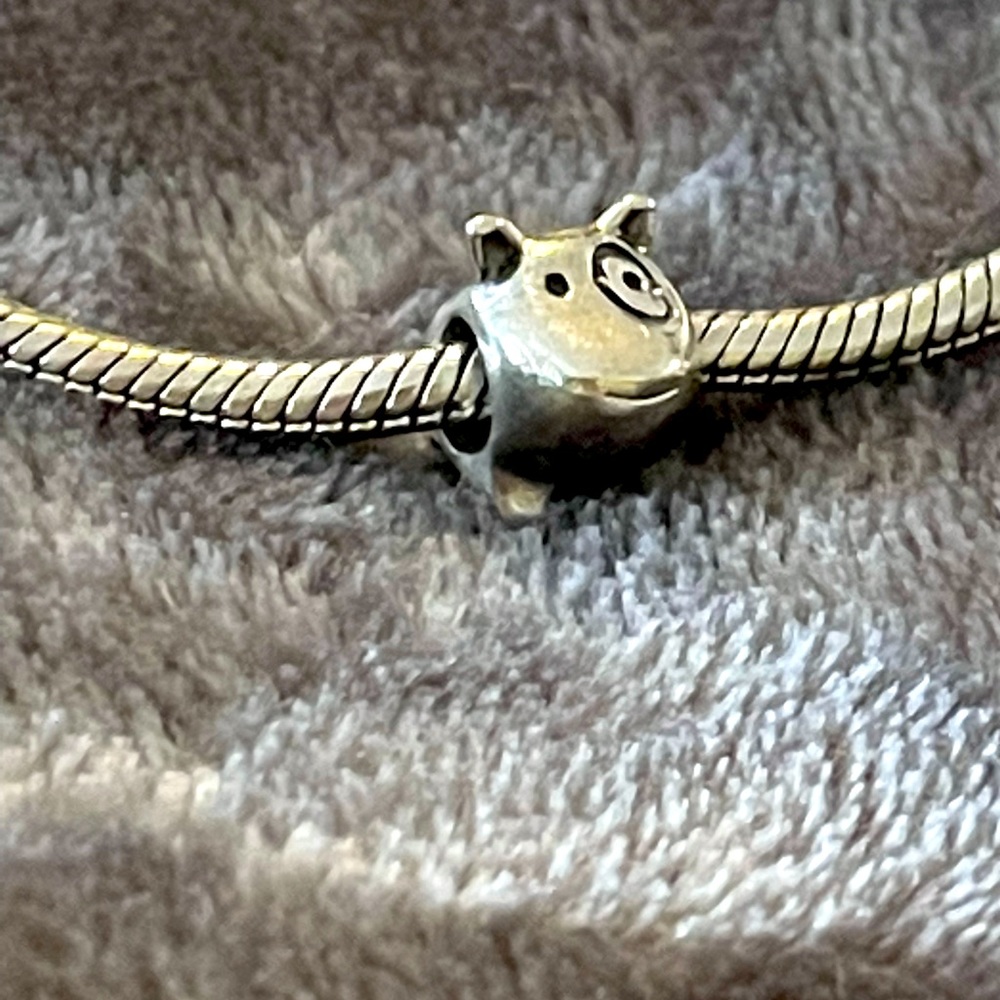 Pandora silver dog charm